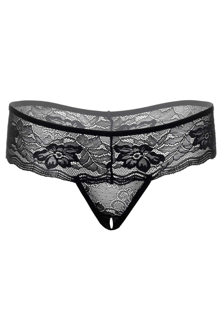 Daring jane crotchless thong panty